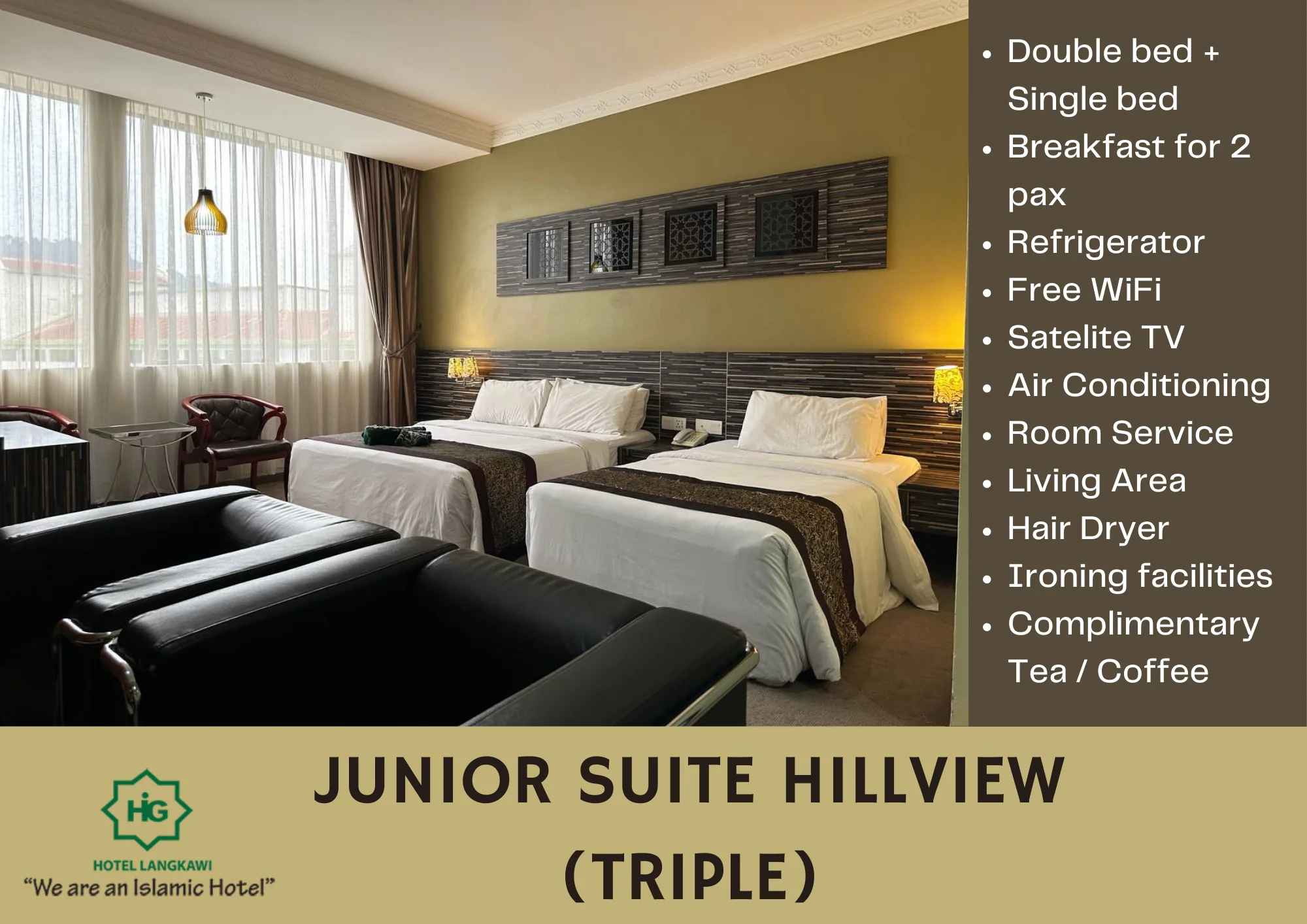 JUNIOR SUITE HILLVIEW (TRIPLE)
