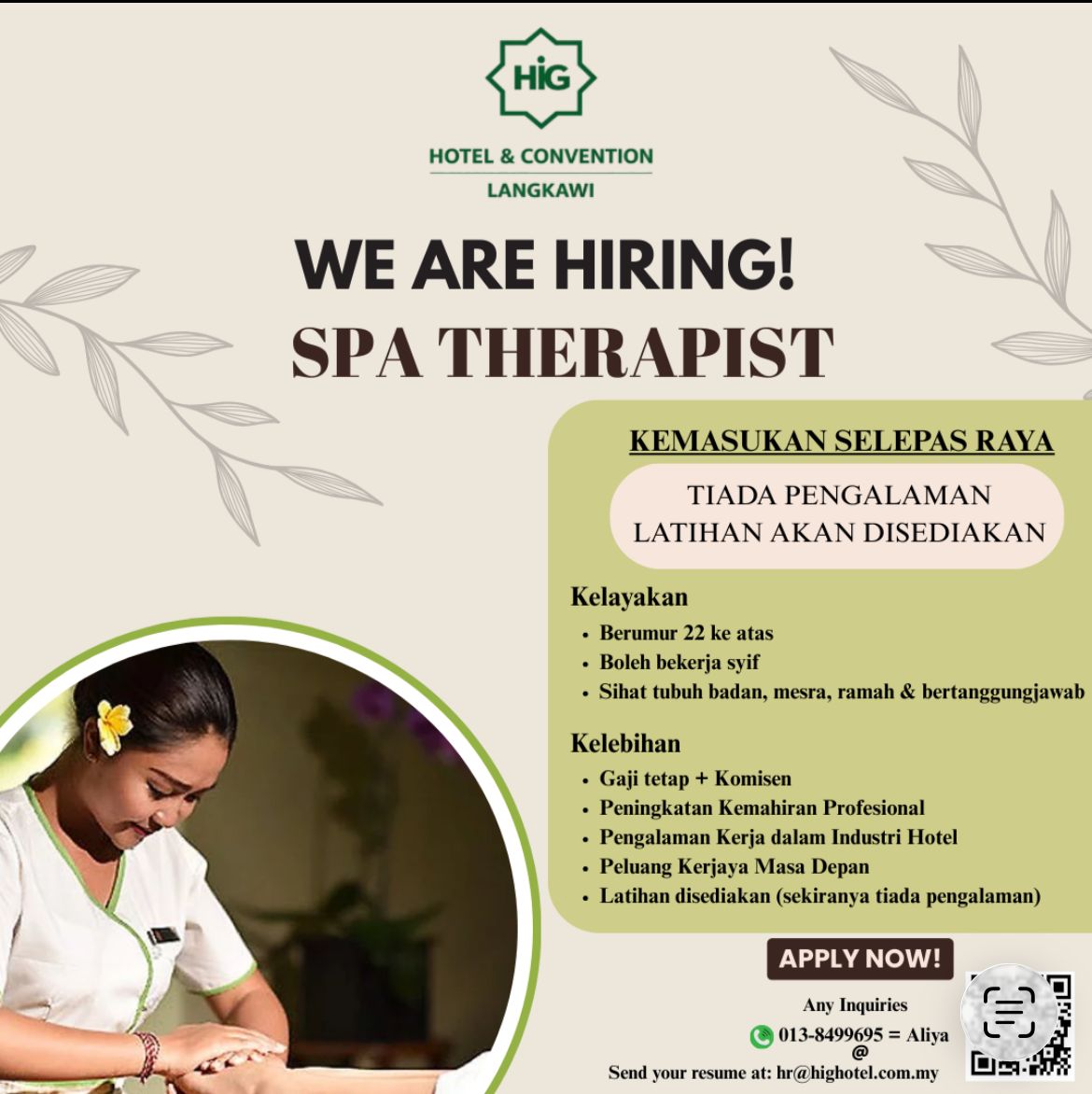VACANCY THERAPIST